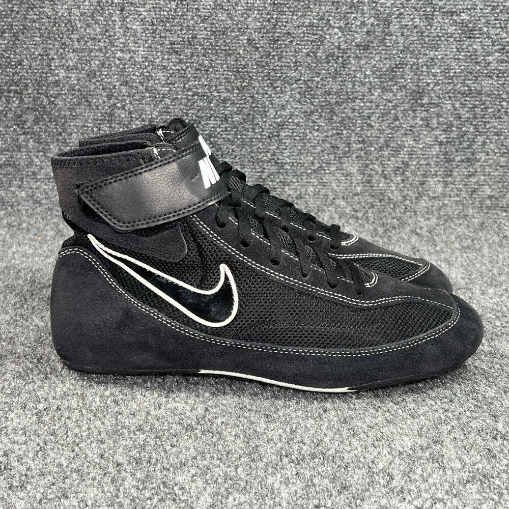 Nike Speedsweep‎ VII Wrestling Shoes Men's Size 8 Black Athletic lace Hook Loop